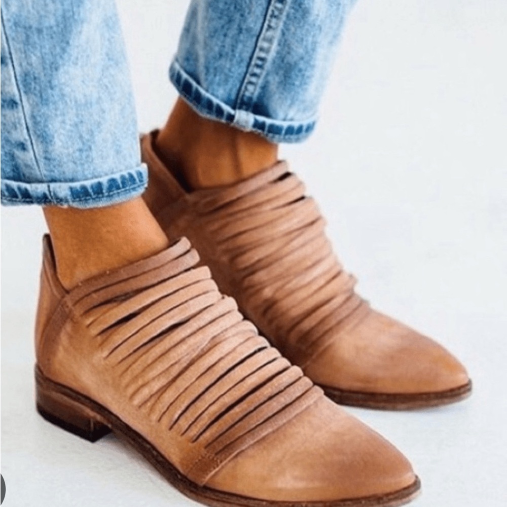 Free People Lost Valley Leather Ankle Boots
